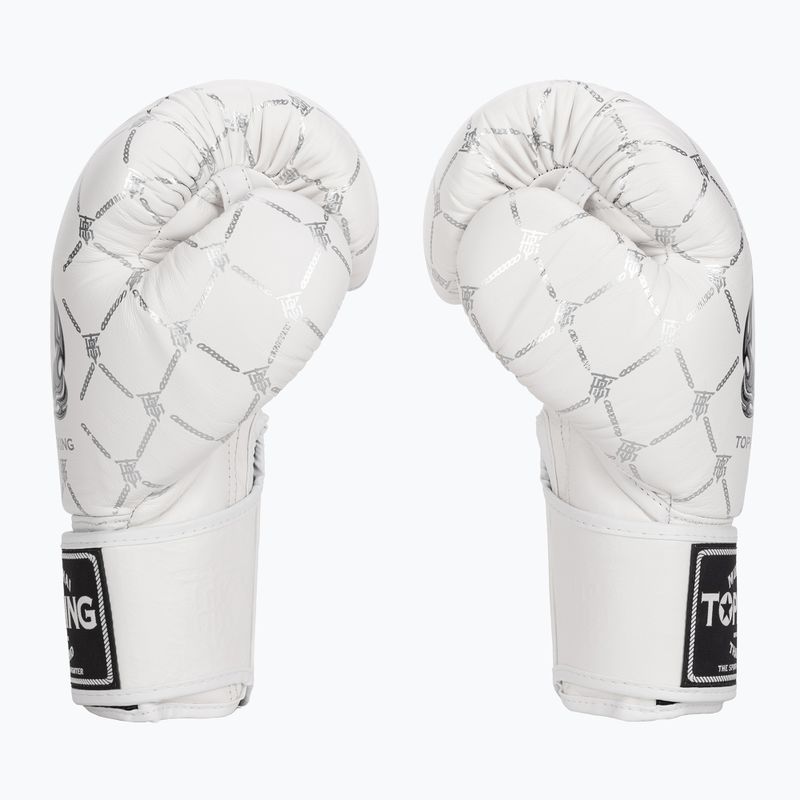 Mănuși de box Top King Boxing Chain white/silver 4