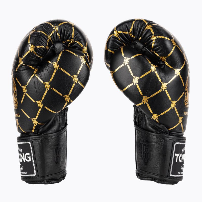 Mănuși de box Top King Boxing Chain black/gold 3