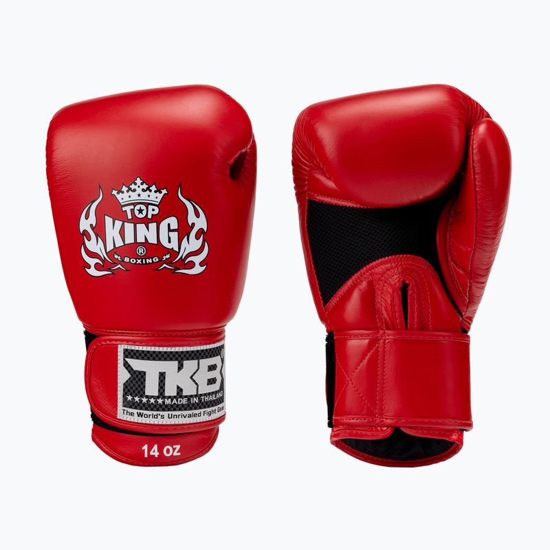 Top King Muay Thai Muay Thai Muay Thai Ultimate Air mănuși de box roșu TKBGAV-RD-10OZ