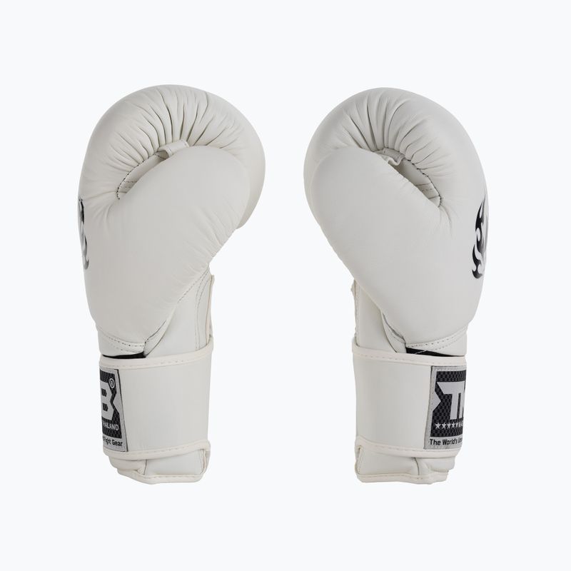 Top King Muay Thai Muay Thai Super Alb Mănuși de box alb TKBGSV-WH 4