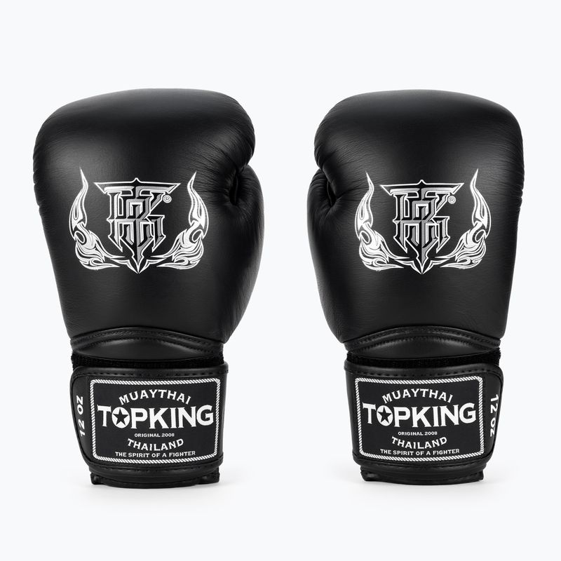 Top King Muay Thai Muay Thai Super Air mănuși de box negru 2