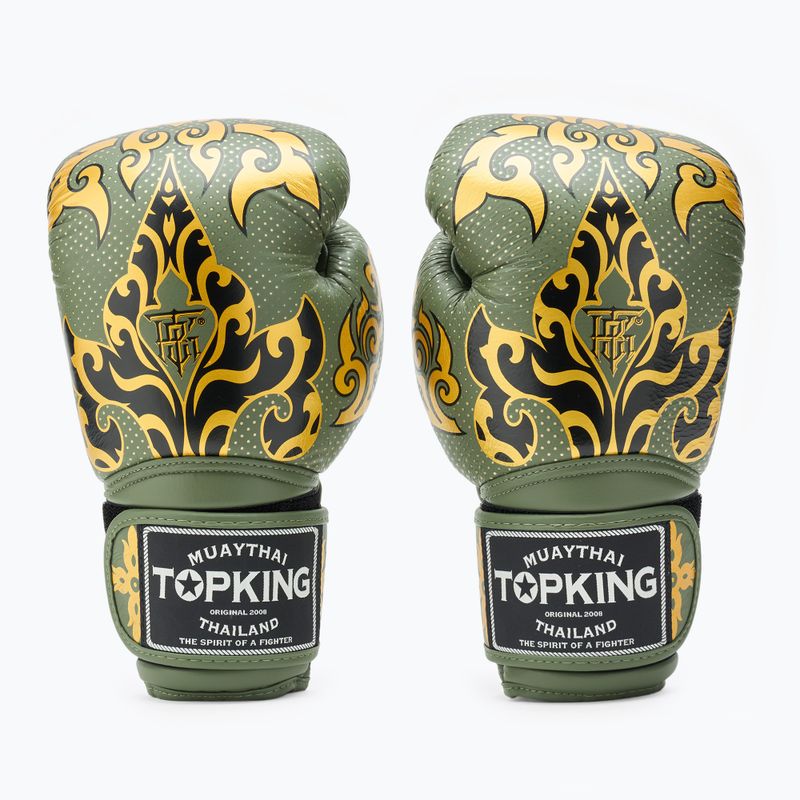 Mănuși de box Top King Boxing Kanok khaki 2
