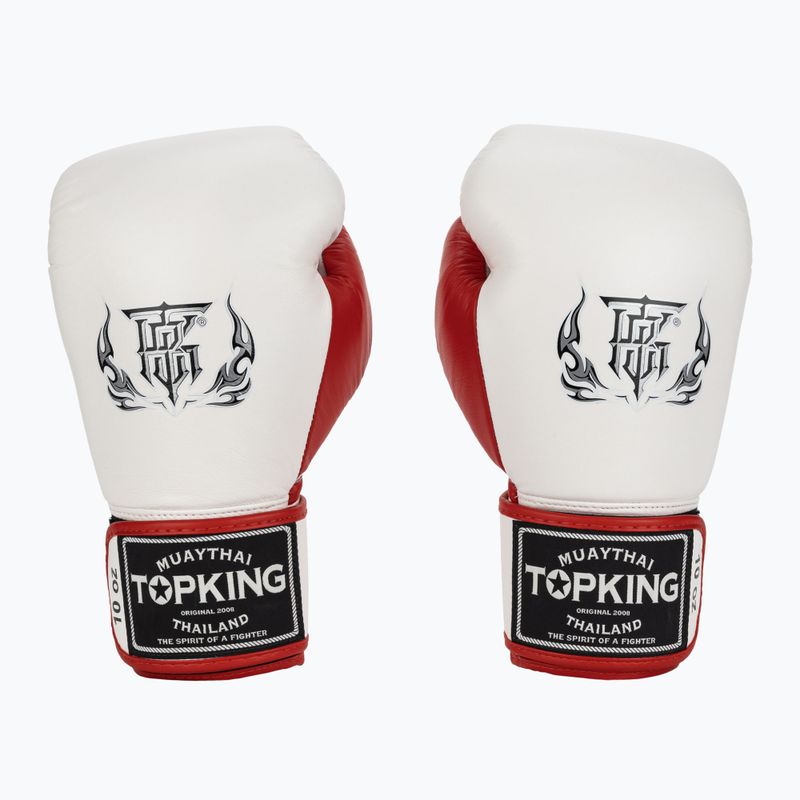 Mănuși de box Top King Boxing Reborn white/red