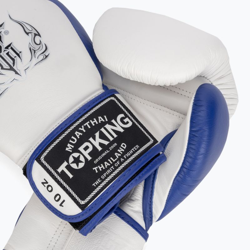 Mănuși de box Top King Boxing Reborn white/blue 4