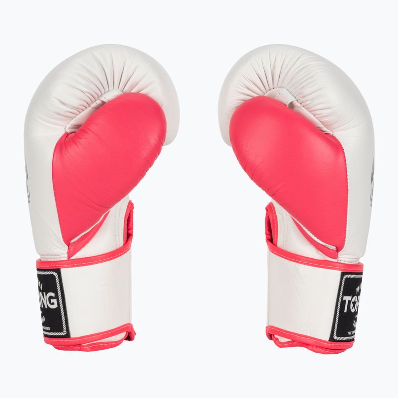 Mănuși de box Top King Boxing Reborn white/pink 3