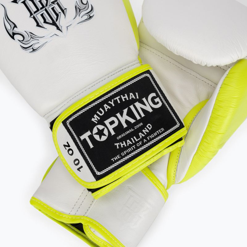 Mănuși de box Top King Boxing Reborn white/yellow 4