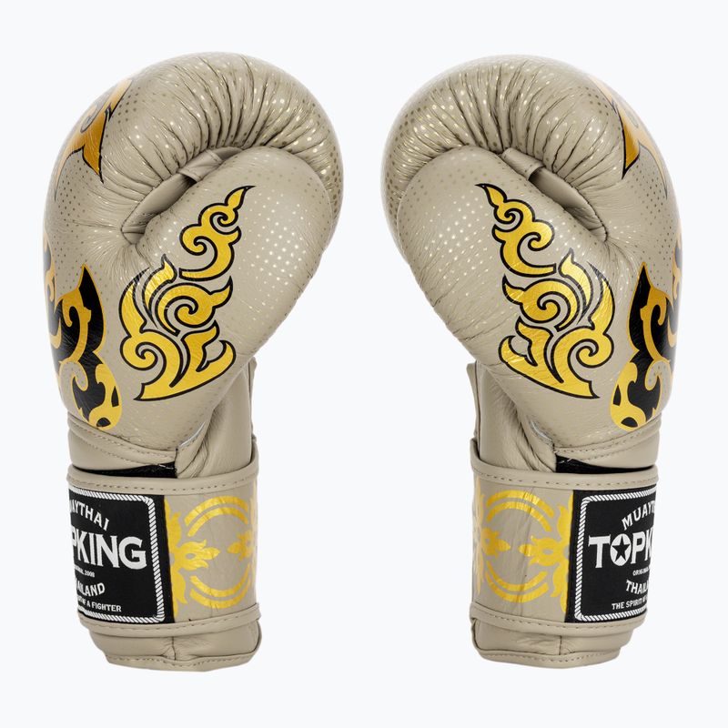 Mănuși de box Top King Boxing Kanok beige 3