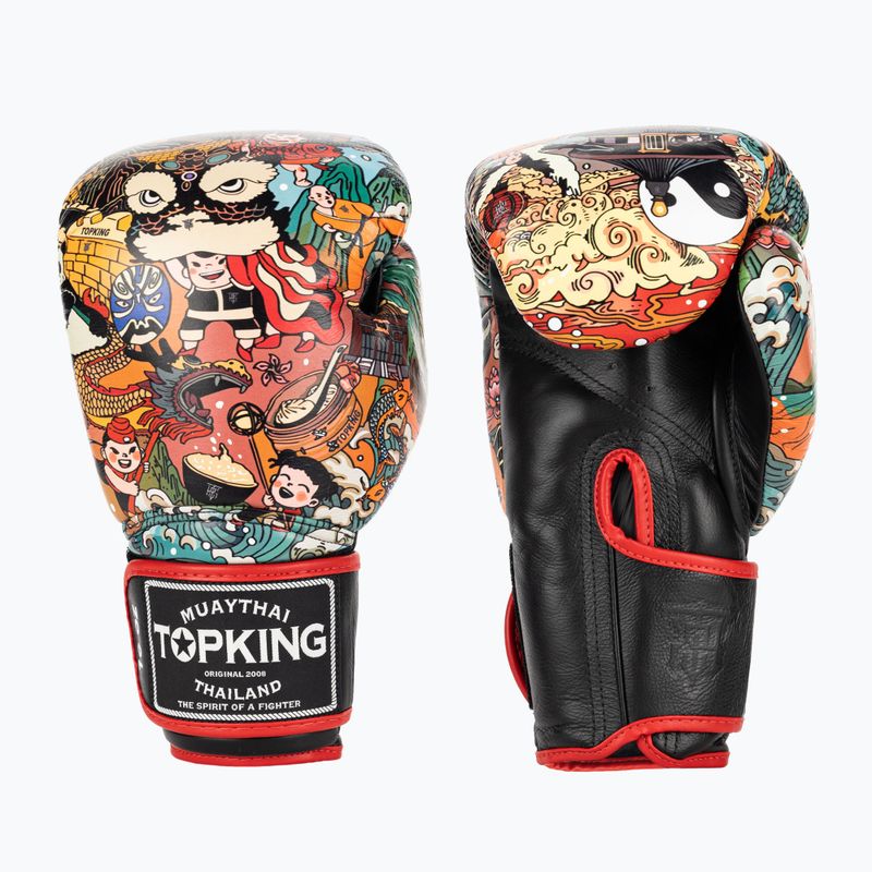 Mănuși de box Top King Boxing Culture black/red TKBGCT-2C2