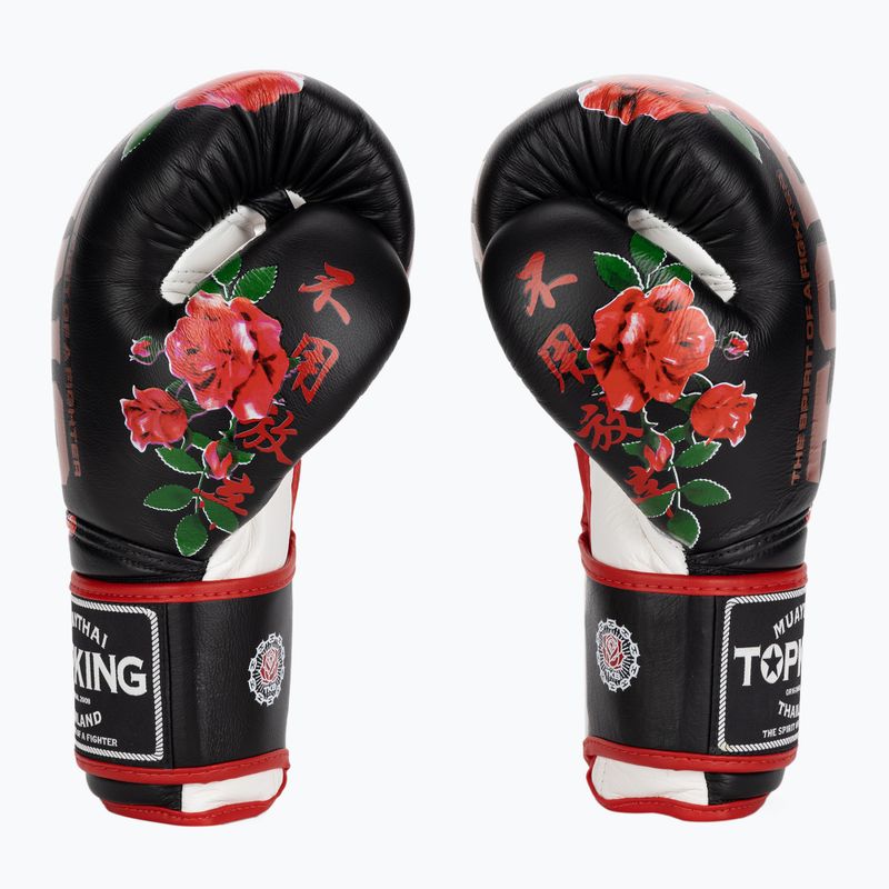 Mănuși de box Top King Boxing Rose white/black 3