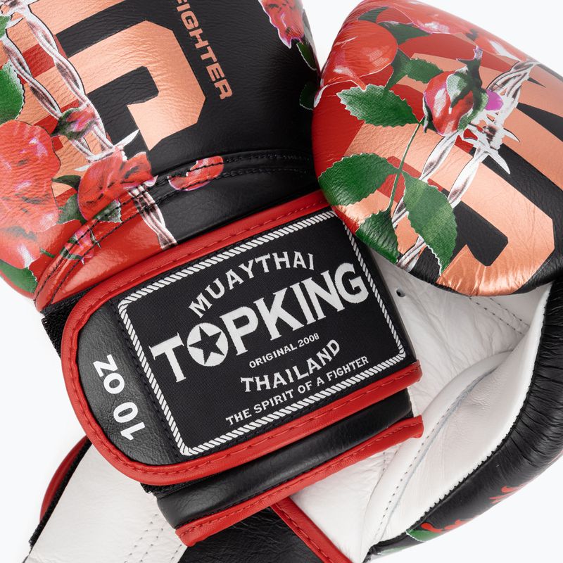 Mănuși de box Top King Boxing Rose white/black 4