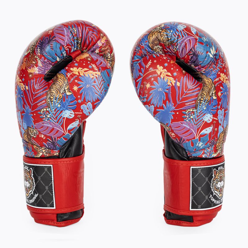 Mănuși de box Top King Boxing Wild Tiger black/red 3
