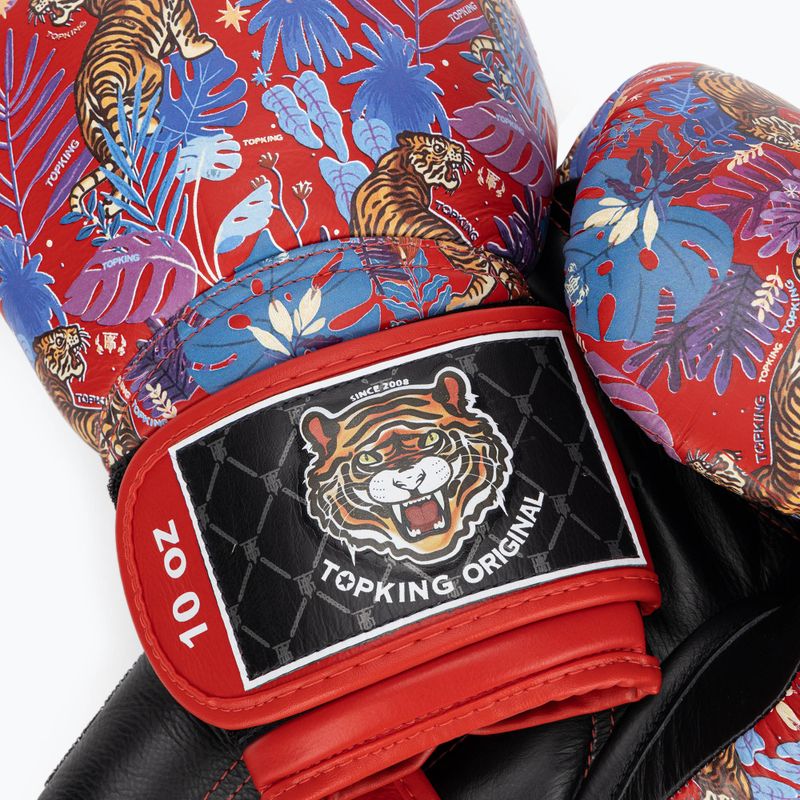 Mănuși de box Top King Boxing Wild Tiger black/red 4