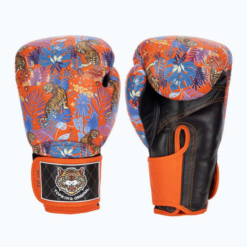 Mănuși de box Top King Boxing Wild Tiger black/orange