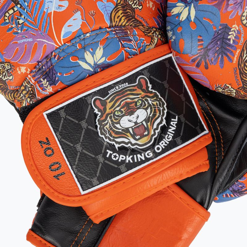 Mănuși de box Top King Boxing Wild Tiger black/orange 4