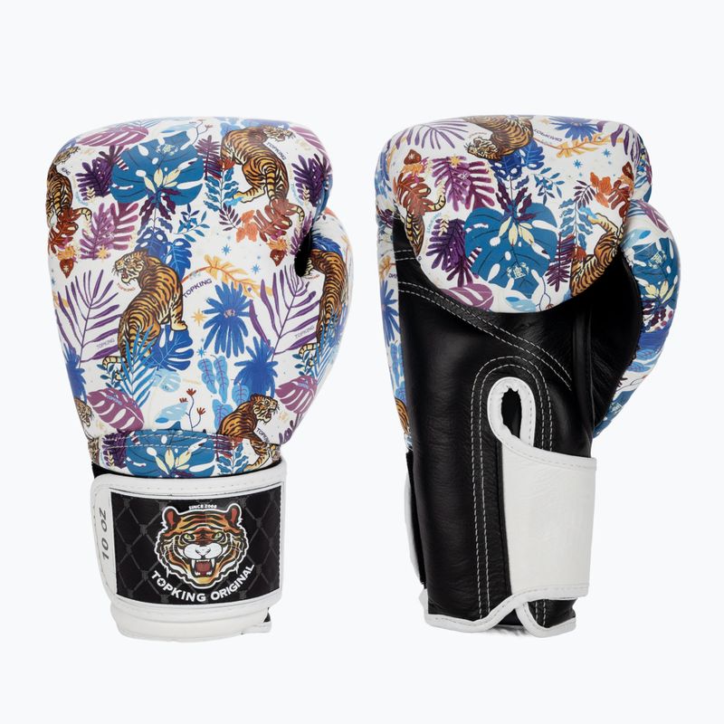 Mănuși de box Top King Boxing Wild Tiger black/white