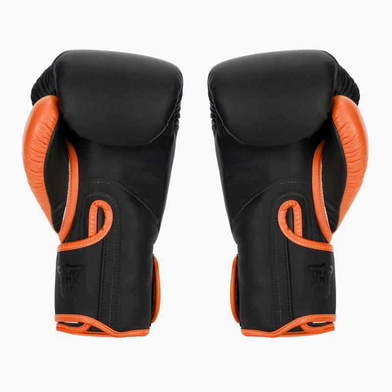 Mănuși de box Top King Reborn Boxing Semi Leather black/orange 2