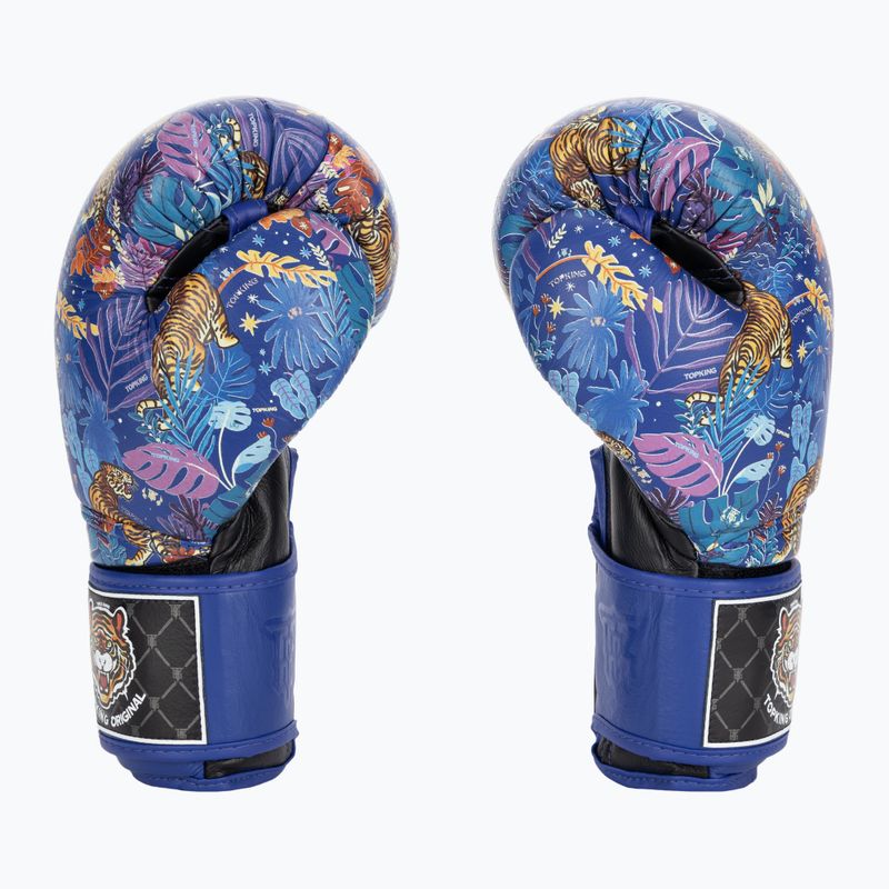 Mănuși de box Top King Boxing Wild Tiger black/blue 3