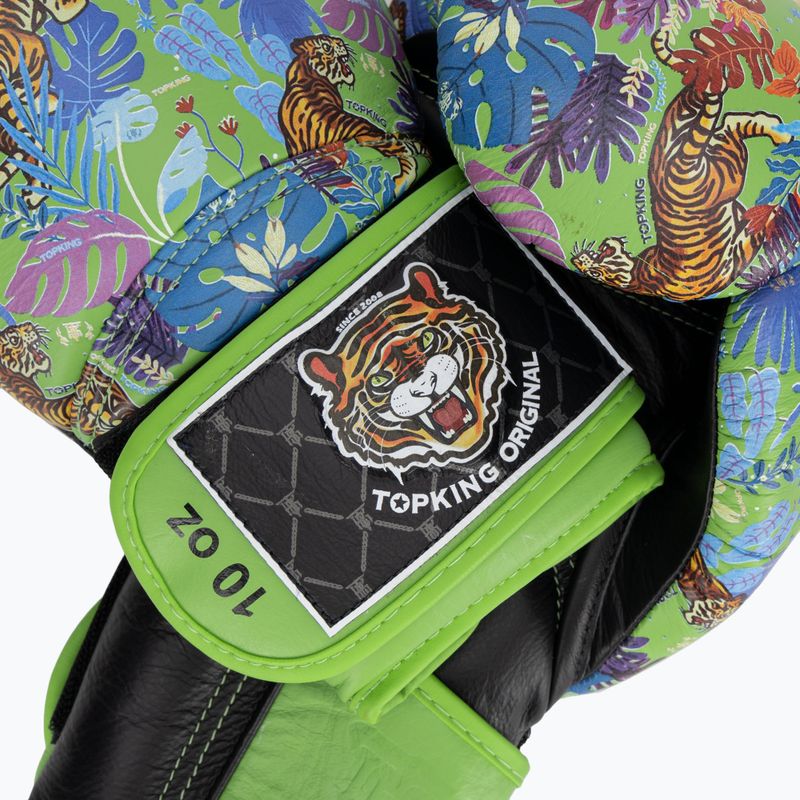 Mănuși de box Top King Boxing Wild Tiger black/green 4