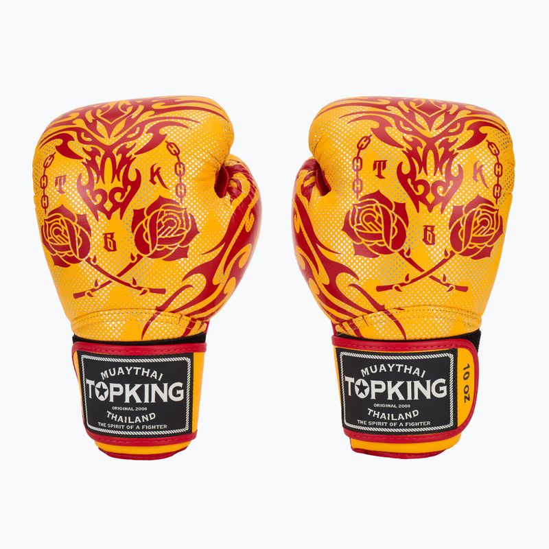 Mănuși de box Top King Boxing Dragon yellow 2