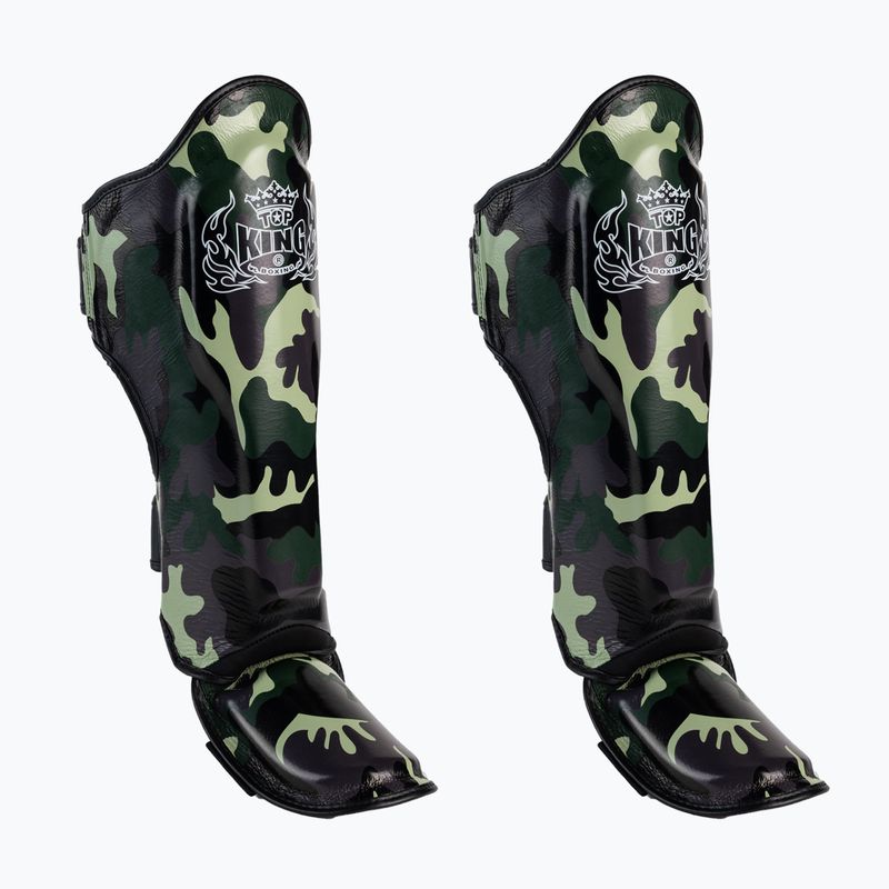 Top King Empower Camuflaj verde pentru tibia și piciorul de protecție TKSGEM-03-GN-L