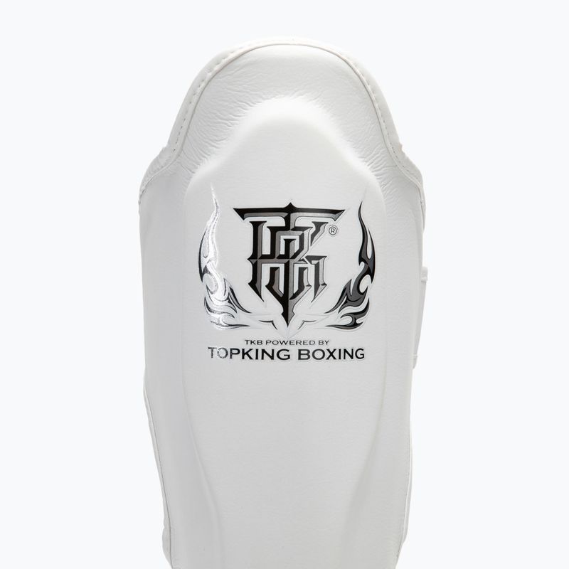 Apărători de tibie Top King Pro Semi Leather white 3