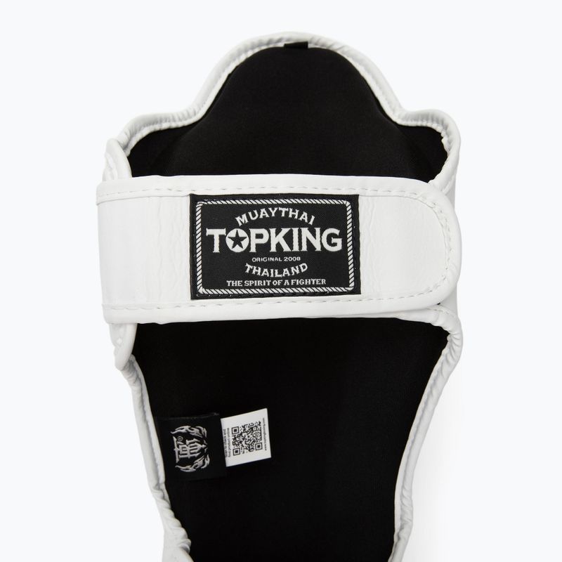 Apărători de tibie Top King Pro Semi Leather white 4