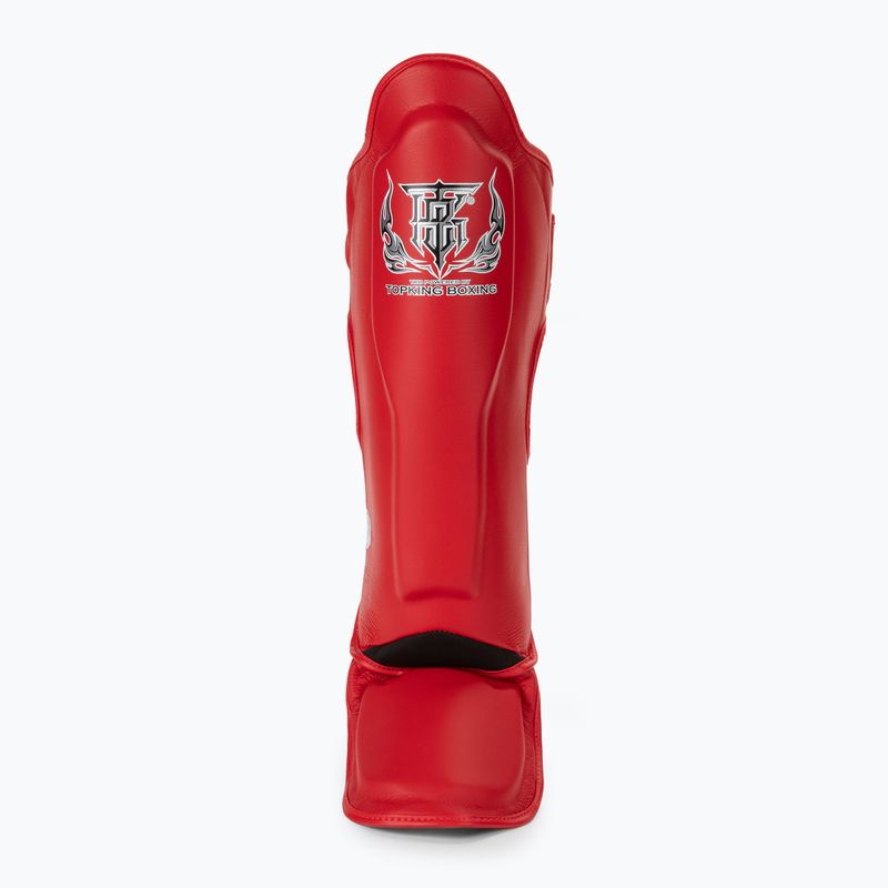 Apărători de tibie Top King Pro Semi Leather red 3