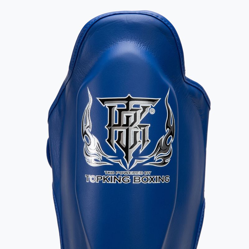 Apărători de tibie Top King Pro Semi Leather blue 3