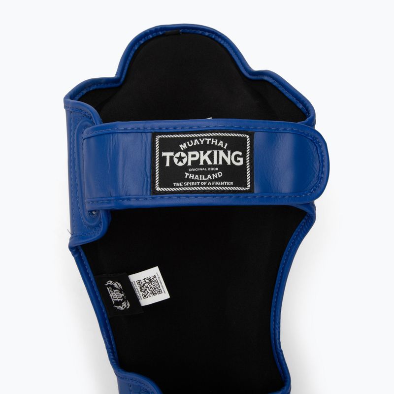 Apărători de tibie Top King Pro Semi Leather blue 4