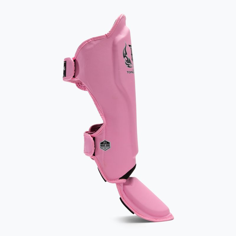 Apărători de tibie Top King Pro Semi Leather pink 2