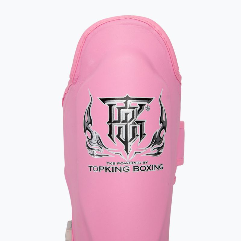 Apărători de tibie Top King Pro Semi Leather pink 3