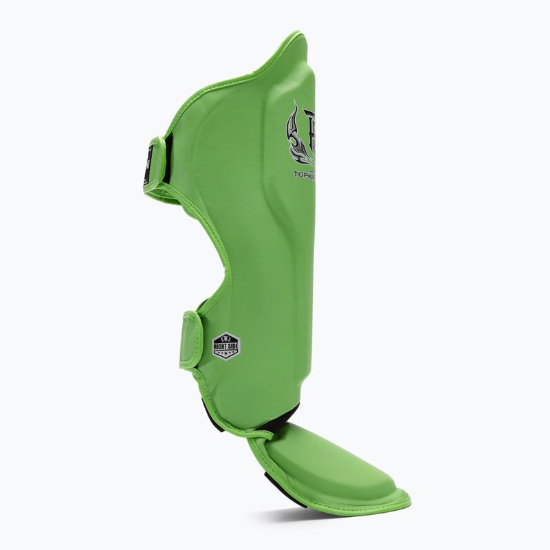 Apărători de tibie Top King Pro Semi Leather green 2