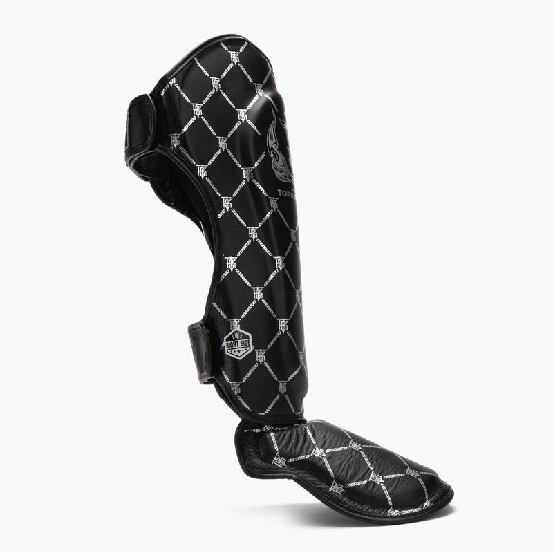 Apărători de tibie Top King Chain black/silver 2