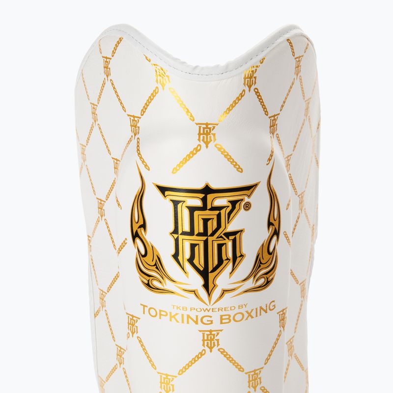 Apărători de tibie Top King Chain white/gold 5