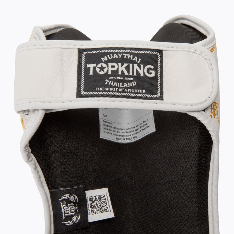 Apărători de tibie Top King Chain white/gold 6