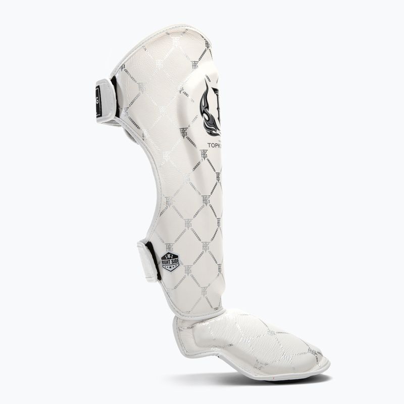 Apărători de tibie Top King Chain white/silver 2