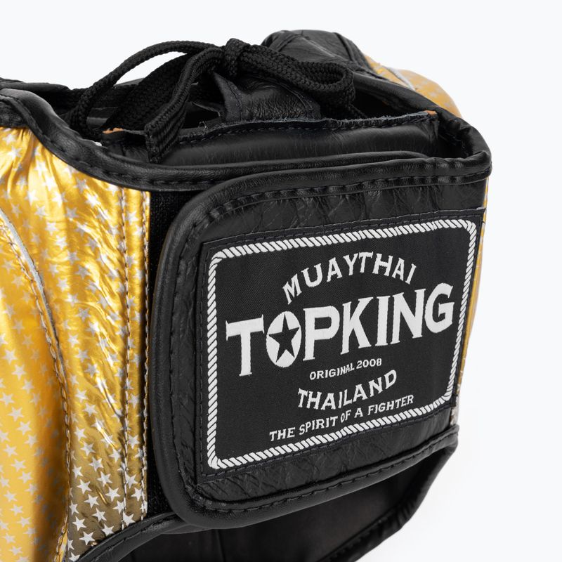 Cască de box Top King Super Star gold 5