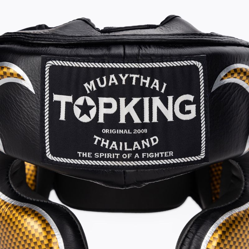 Cască de box Top King Empower black/gold 4