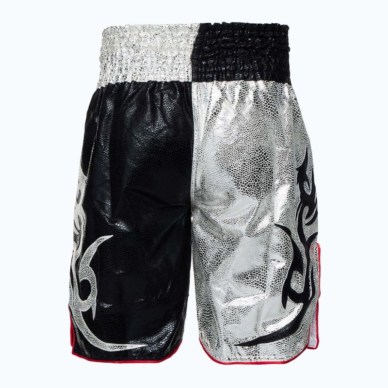 Pantaloni scurți de antrenament Top King Kickboxing black/white 2