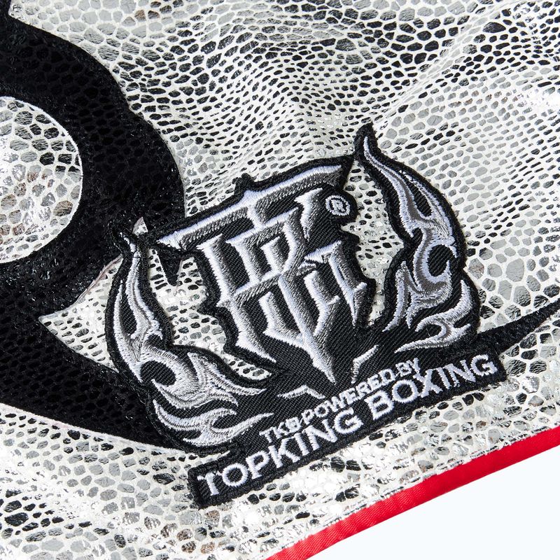 Pantaloni scurți de antrenament Top King Kickboxing black/white 3
