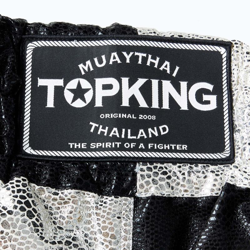 Pantaloni scurți de antrenament Top King Kickboxing black/white 4