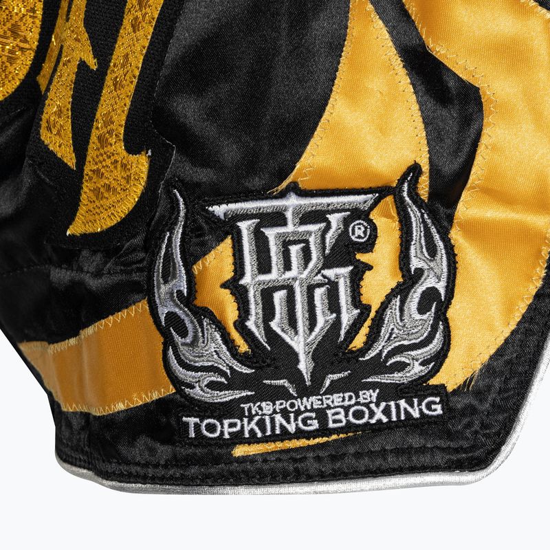 Pantaloni scurți de antrenament Top King Kickboxing black/gold 4