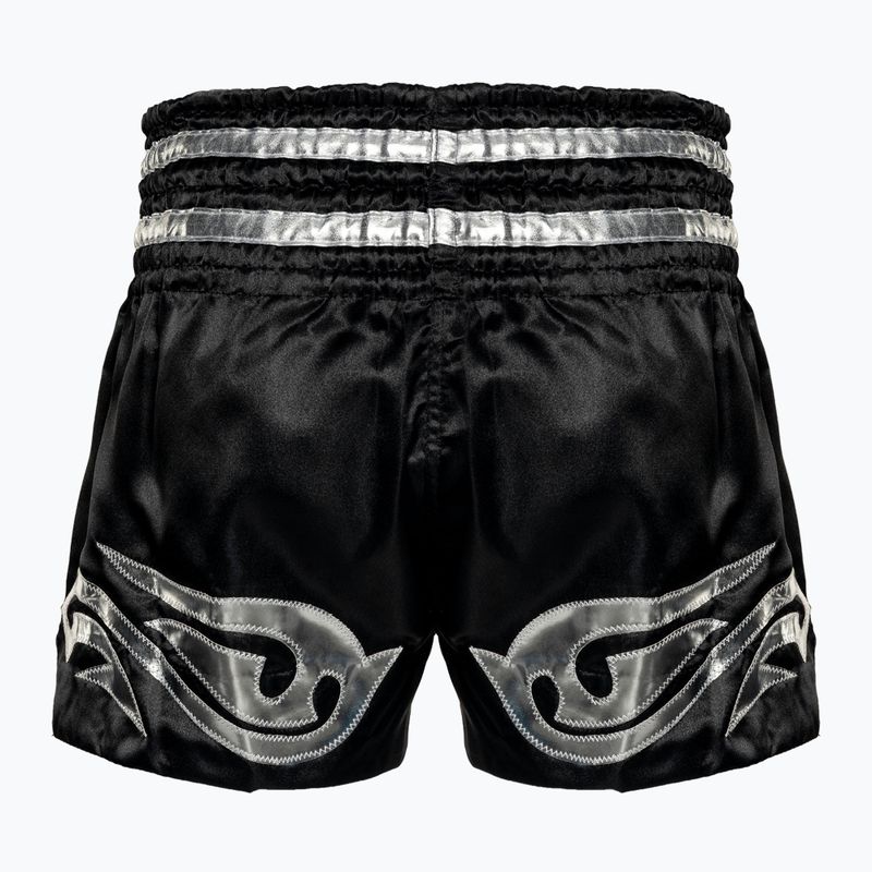 Pantaloni scurți de antrenament  Top King Kickboxing black/silver 2