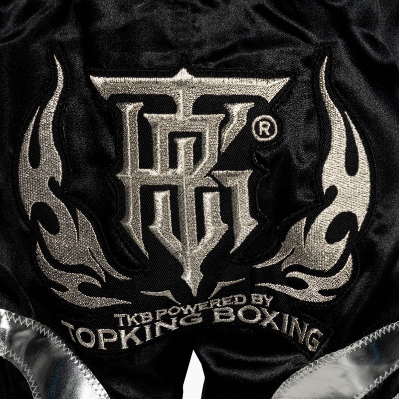 Pantaloni scurți de antrenament  Top King Kickboxing black/silver 4