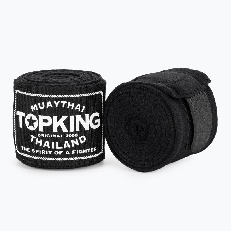 Top King Boxing bandaje THKWR-01 negru 2