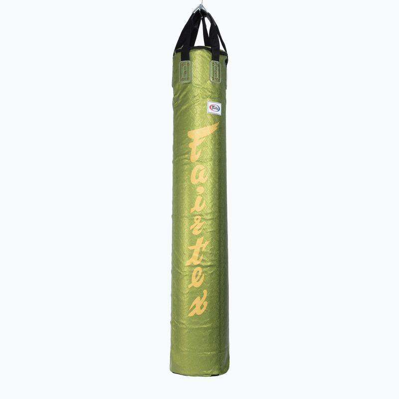Fairtex 6FT Muaythai Banana Bag "Python Print" Colecție sac de box - verde neumplut