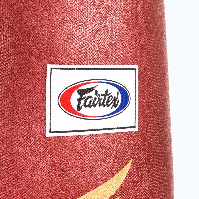 Fairtex 6FT Muaythai Banana Bag "Python Print" Collection sac de box - umplut roșu 2