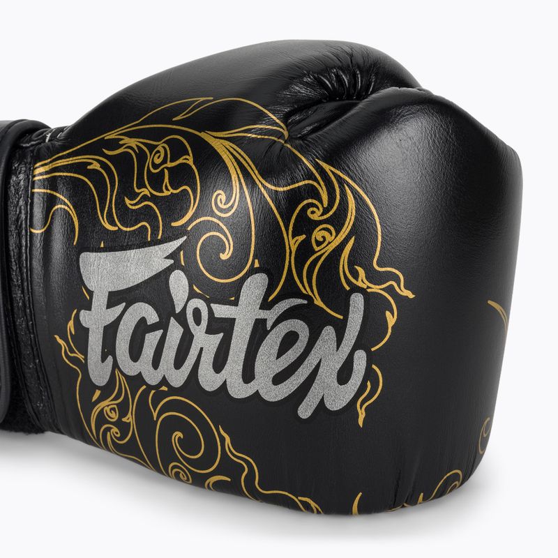Mănuși de box Fairtex Glory Kickboxing Competition Training Boxing black/gold 5