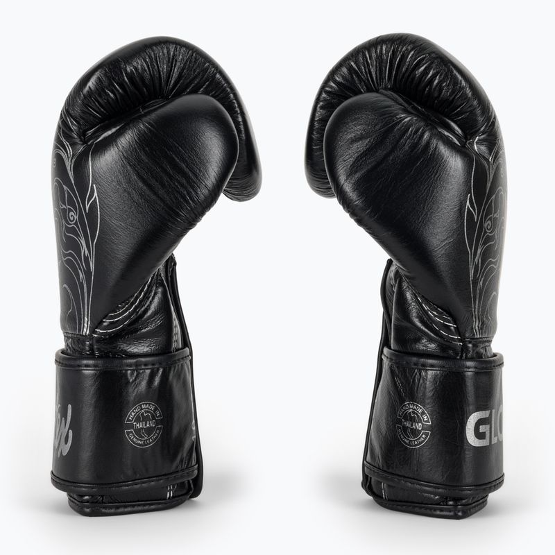 Mănuși de box Fairtex Glory Kickboxing Competition Training Boxing black/silver 4