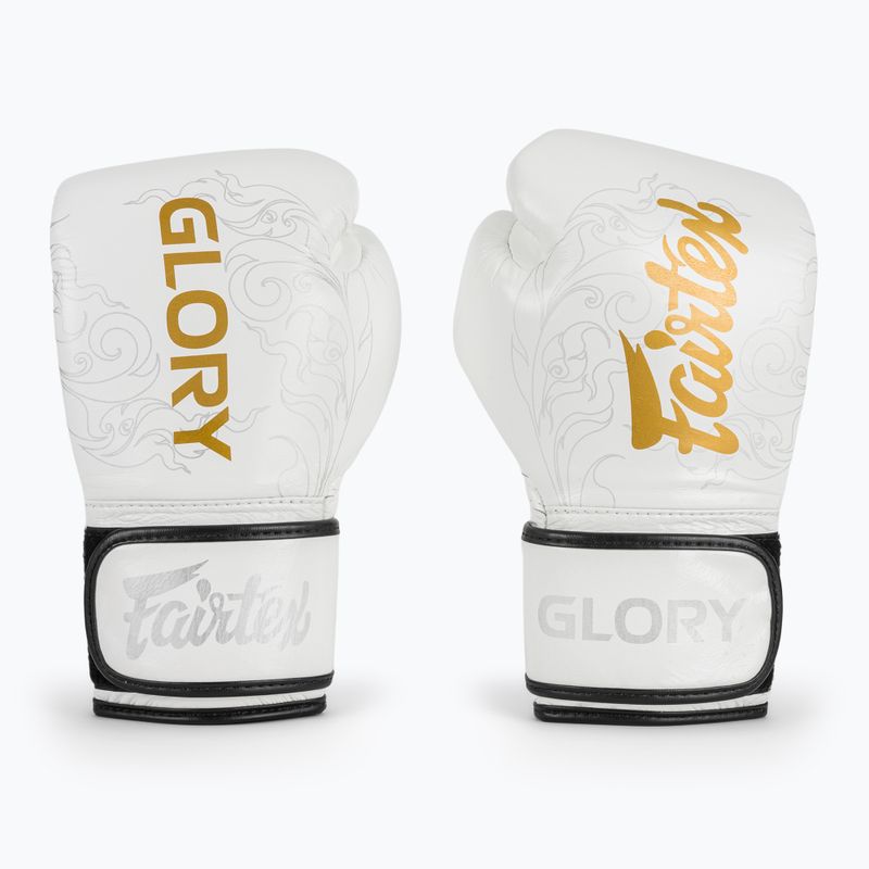 Mănuși de box Fairtex Glory Kickboxing Competition Training Boxing white 2